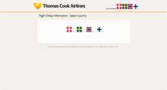 Desktop Screenshot of delaystatement.thomascookairlines.dk