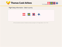 Tablet Screenshot of delaystatement.thomascookairlines.dk